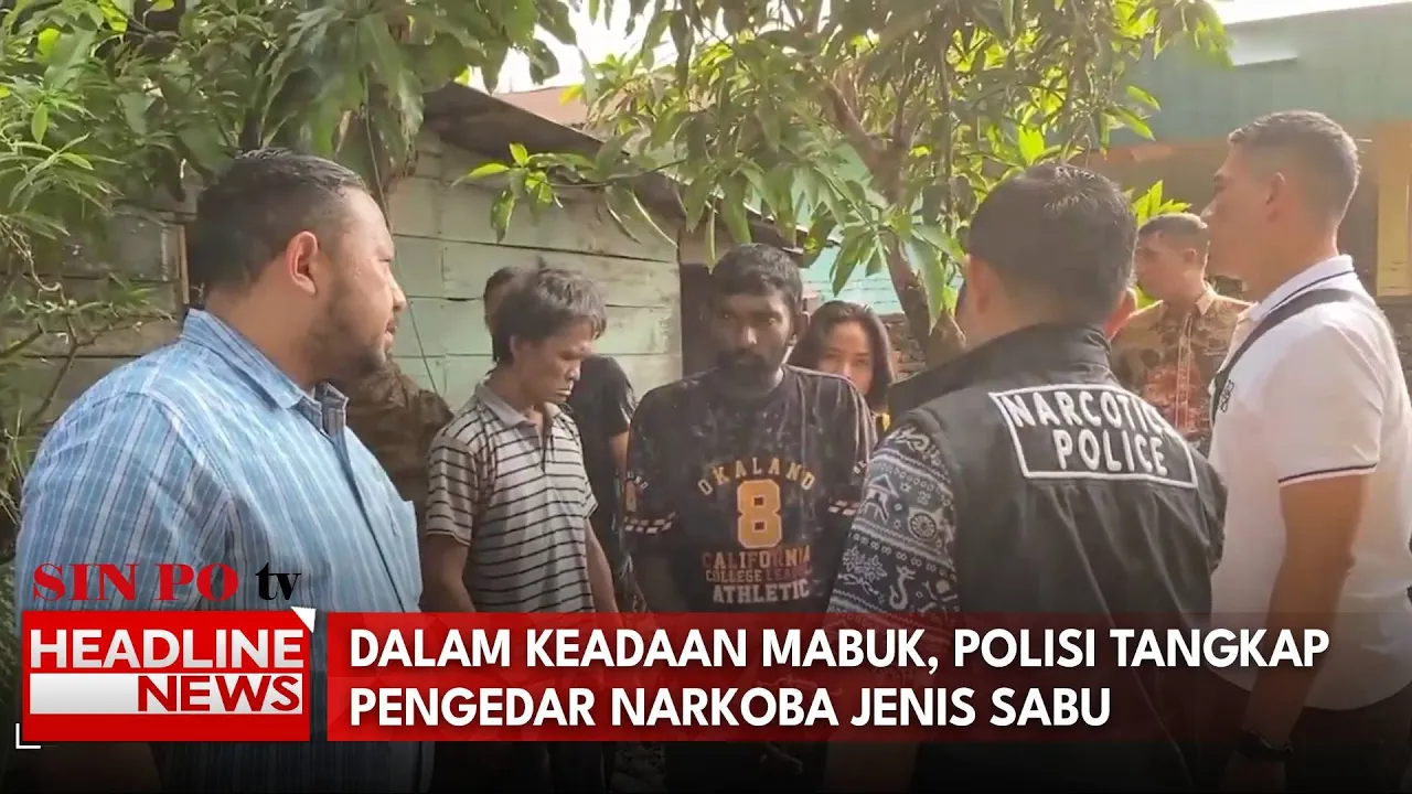 Dalam Keadaan Mabuk, Polisi Tangkap Pengedar Narkoba Jenis Sabu