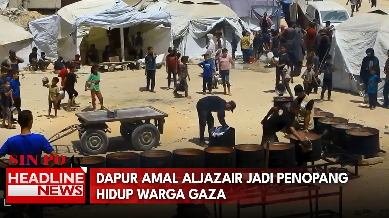 Dapur Amal Aljazair Jadi Penopang Hidup Warga Gaza