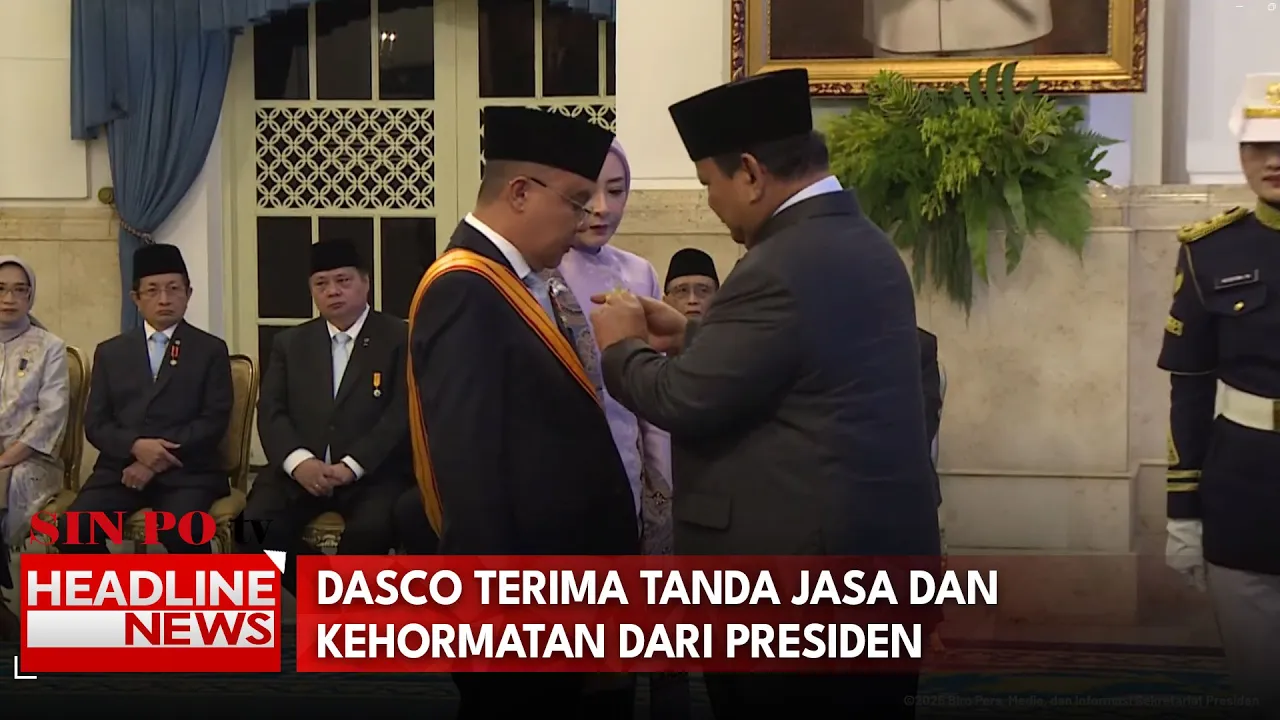 Dasco Terima Tanda Jasa Dan Kehormatan Dari Presiden