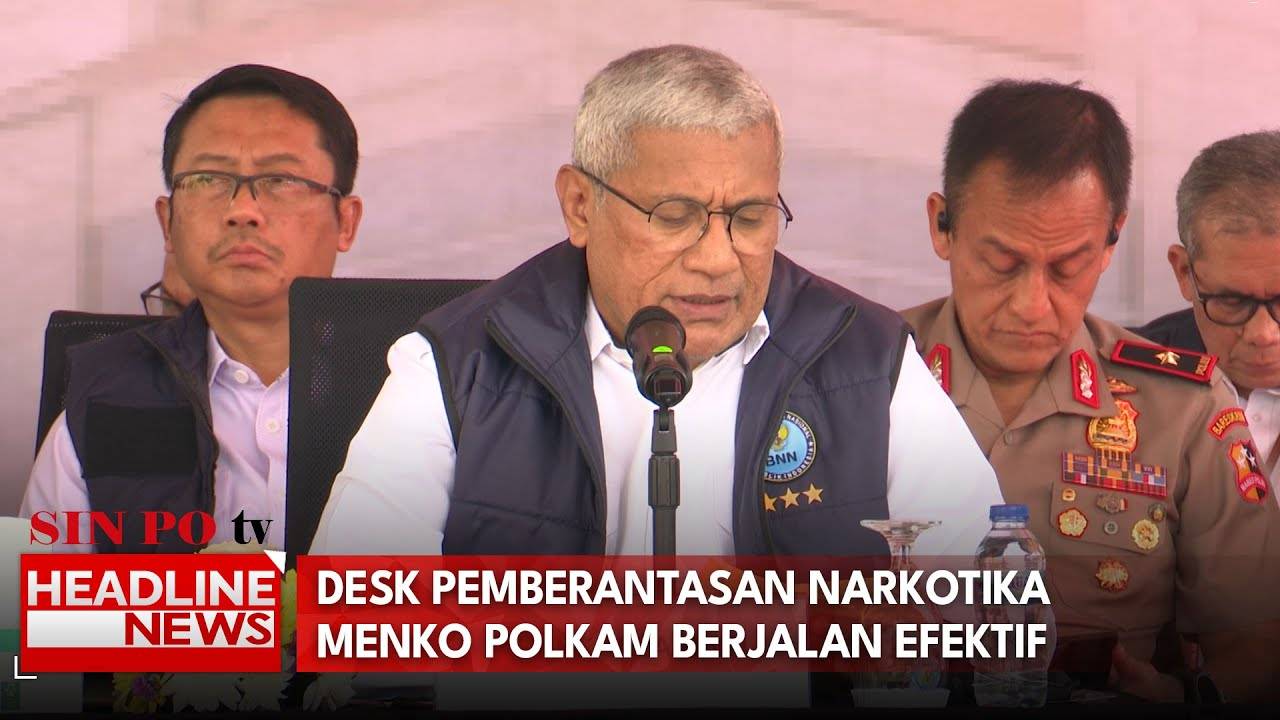Desk Pemberantasan Narkotika Menko Polkam Berjalan Efektif