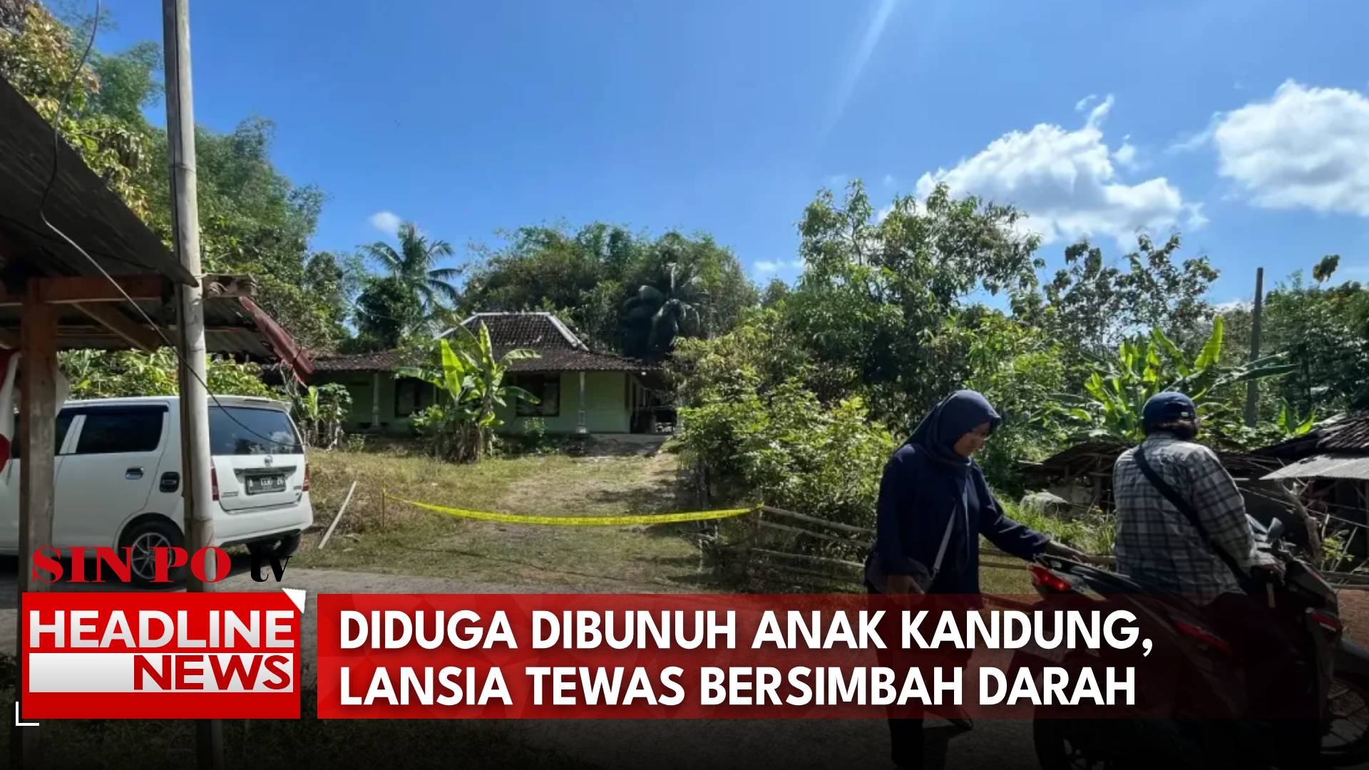 Diduga Dibunuh Anak Kandung, Lansia Tewas Bersimbah Darah