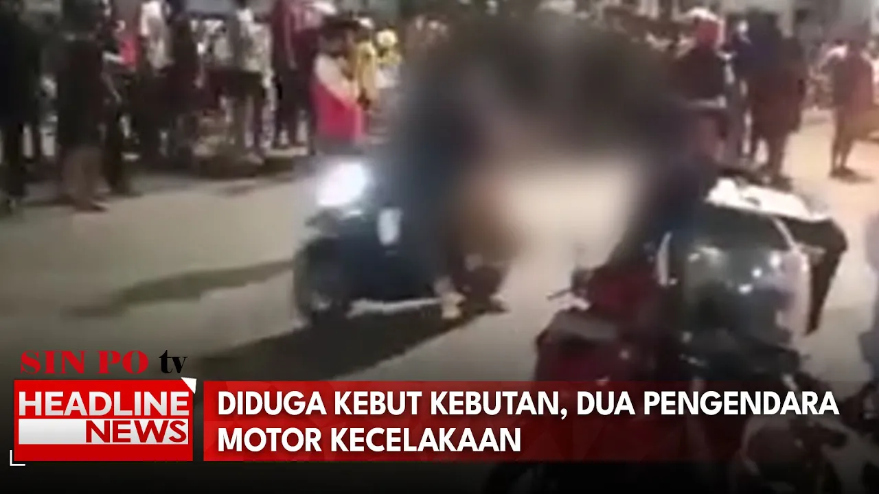 Diduga Kebut Kebutan, 2 Pengendara Motor Kecelakaan