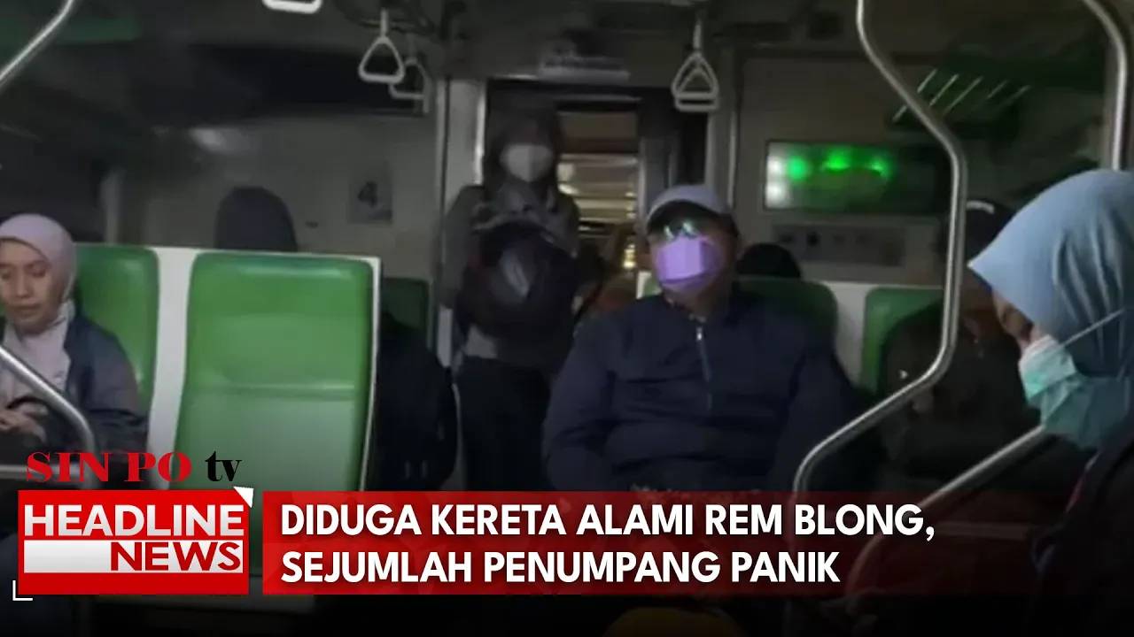 Diduga Kereta Alami Rem Blong, Sejumlah Penumpang Panik