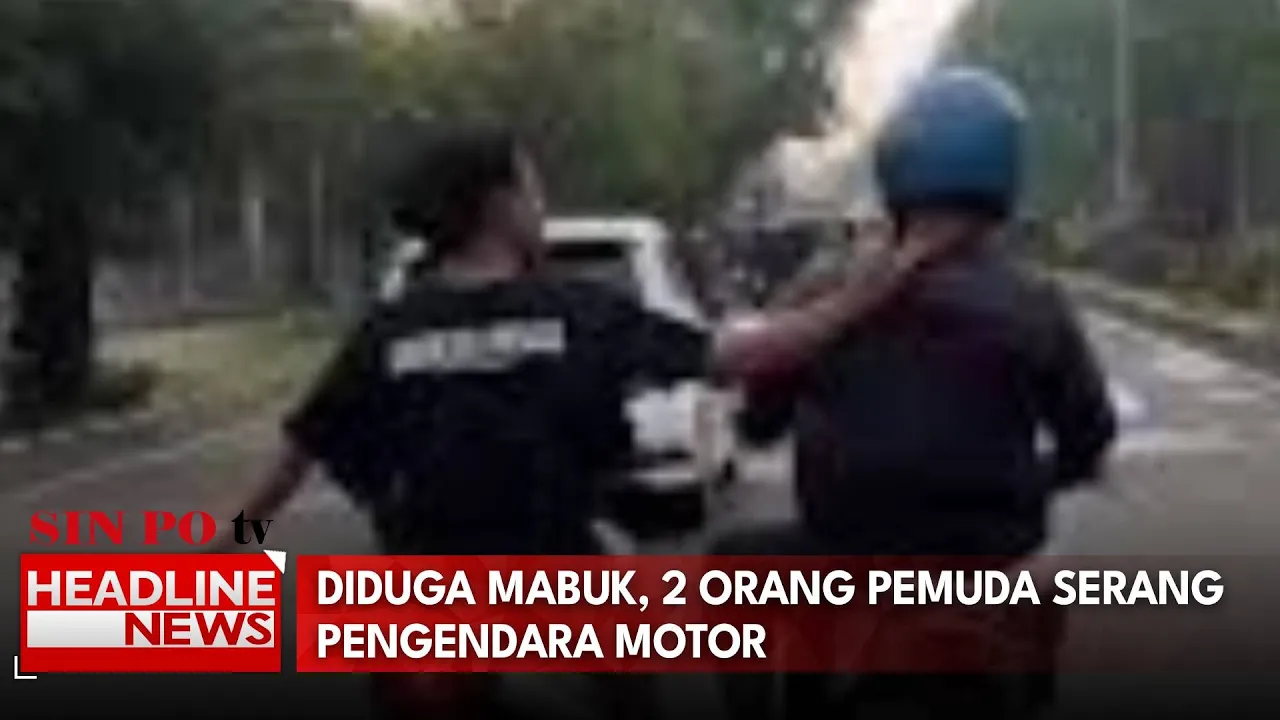 Diduga Mabuk, 2 Orang Pemuda Serang Pengendara Motor