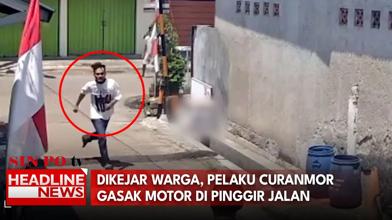 Dikejar Warga, Pelaku Curanmor Gasak Motor Di Pinggir Jalan