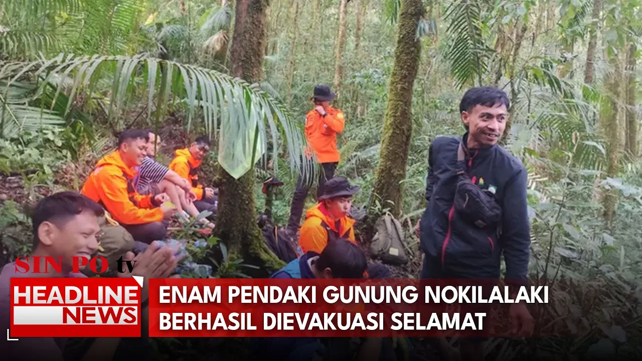 Enam Pendaki Gunung Nokilalaki Berhasil Dievakuasi Selamat