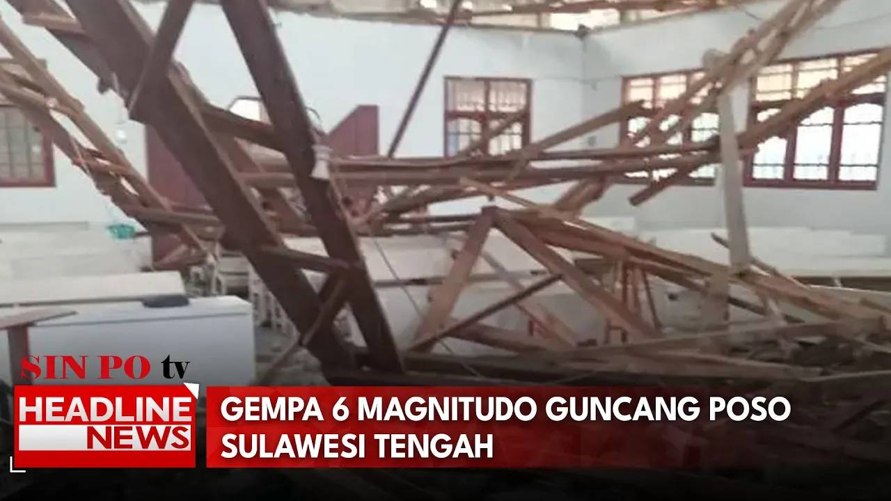 Gempa 6 Magnitudo Guncang Poso Sulawesi Tengah