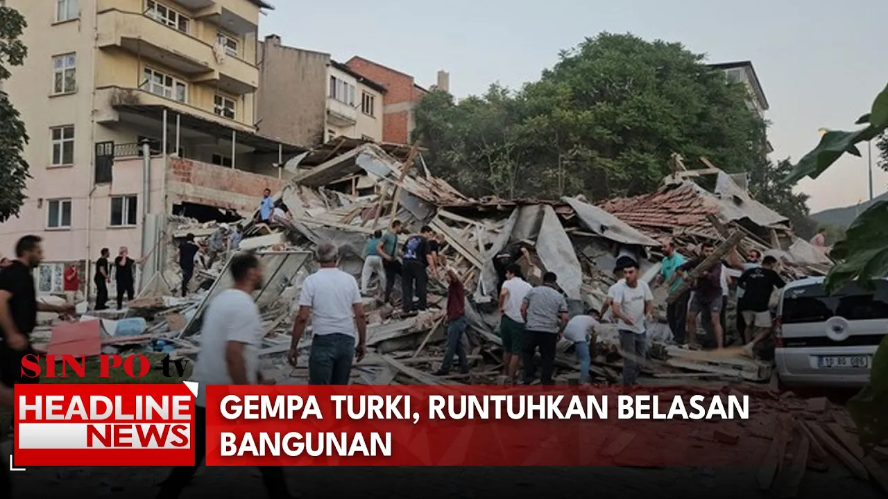 Gempa Turki, Runtuhkan Belasan Bangunan