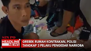Grebek Rumah Kontrakan, Polisi Tangkap Tiga Pelaku Pengedar Narkoba