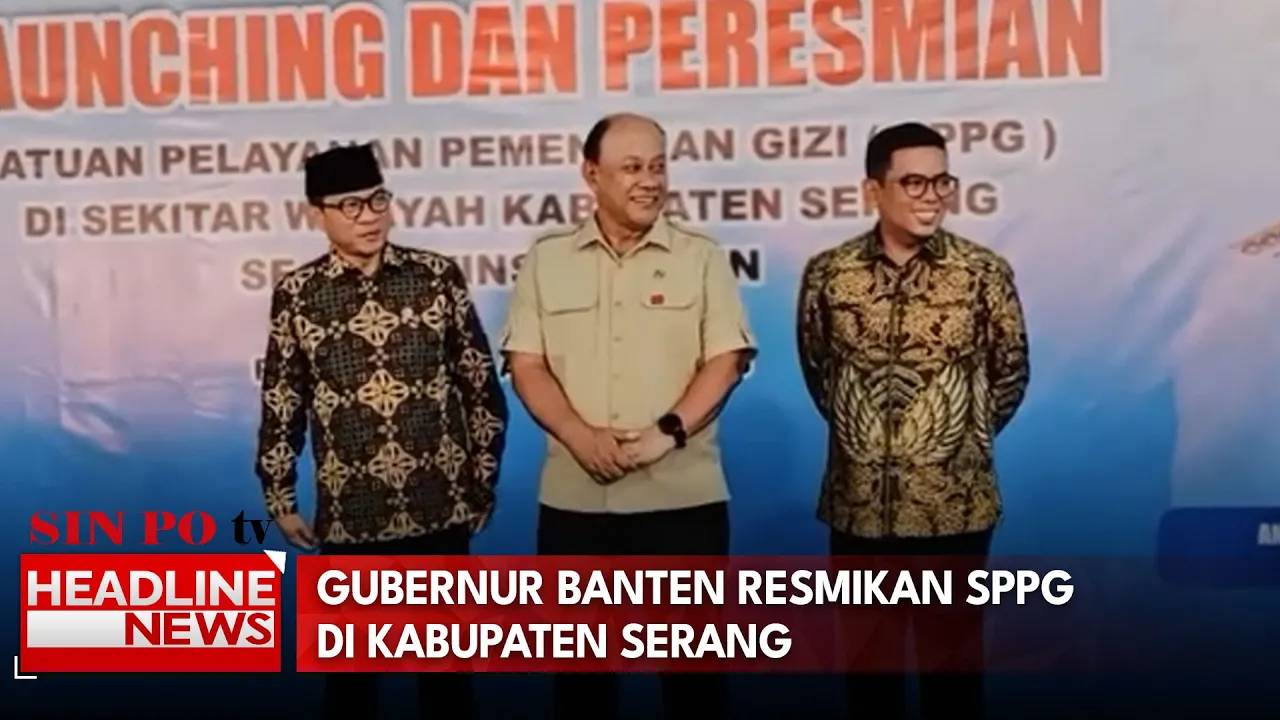 Gubernur Banten Resmikan SPPG Di Kabupaten Serang