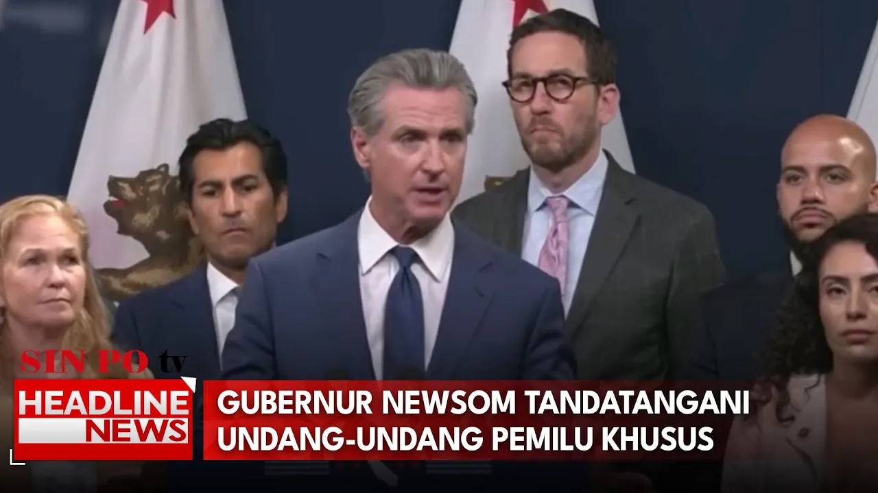 Gubernur Newsom Tandatangani Undang-Undang Pemilu Khusus