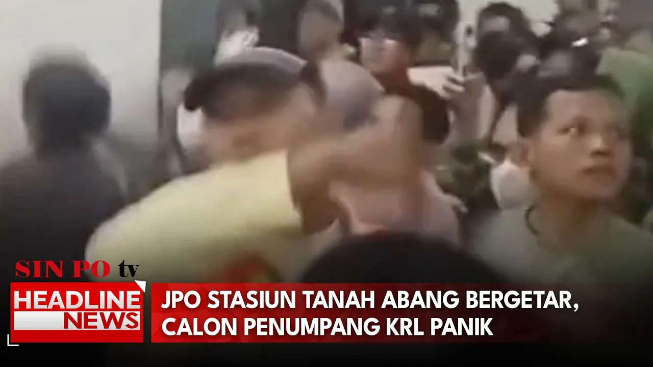 JPO Stasiun Tanah Abang Bergetar, Calon Penumpang KRL Panik