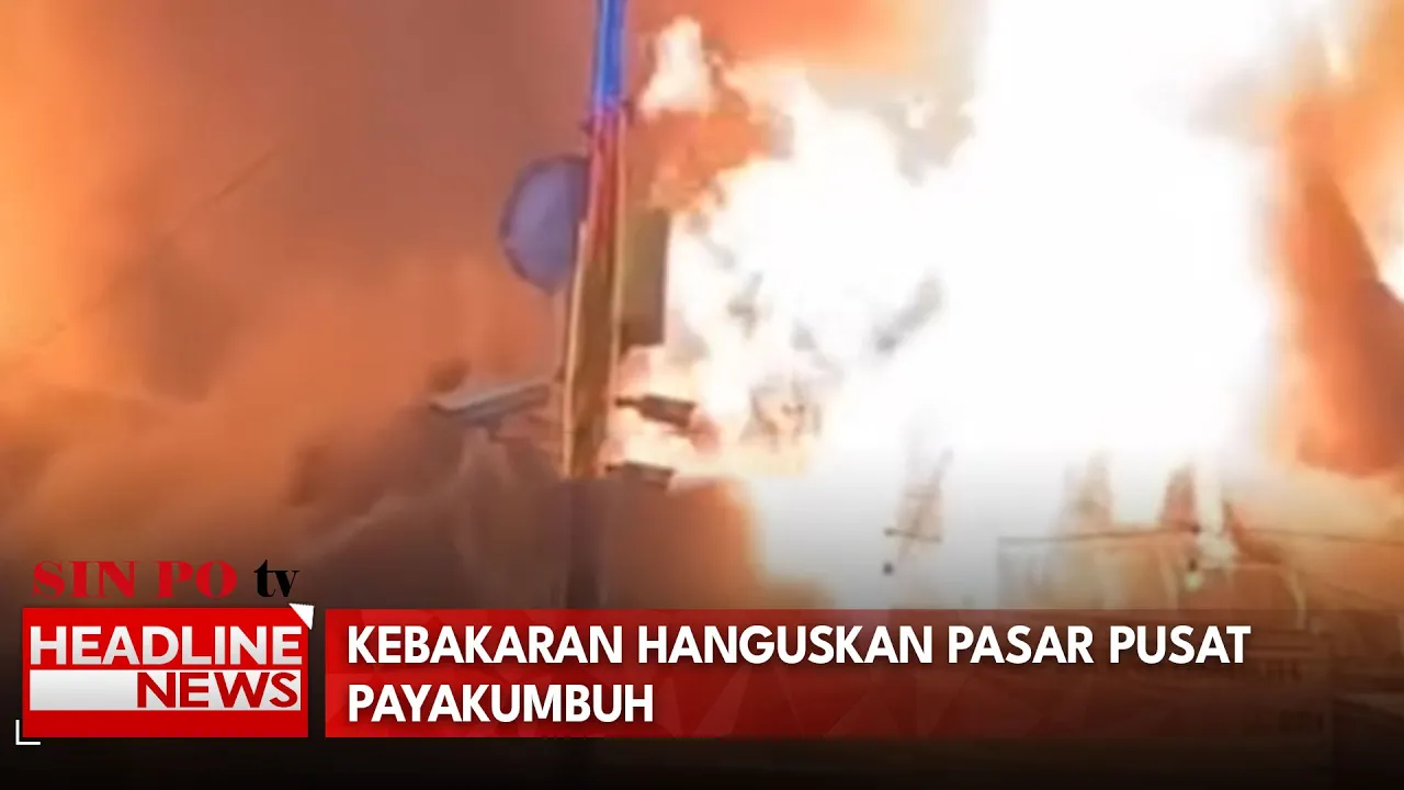 Kebakaran Hanguskan Pasar Pusat Payakumbuh
