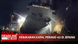 Kebakaran Kapal Perang AS di Jepang