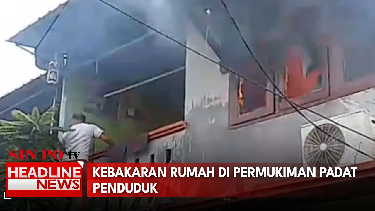 Kebakaran Rumah Di Permukiman Padat Penduduk