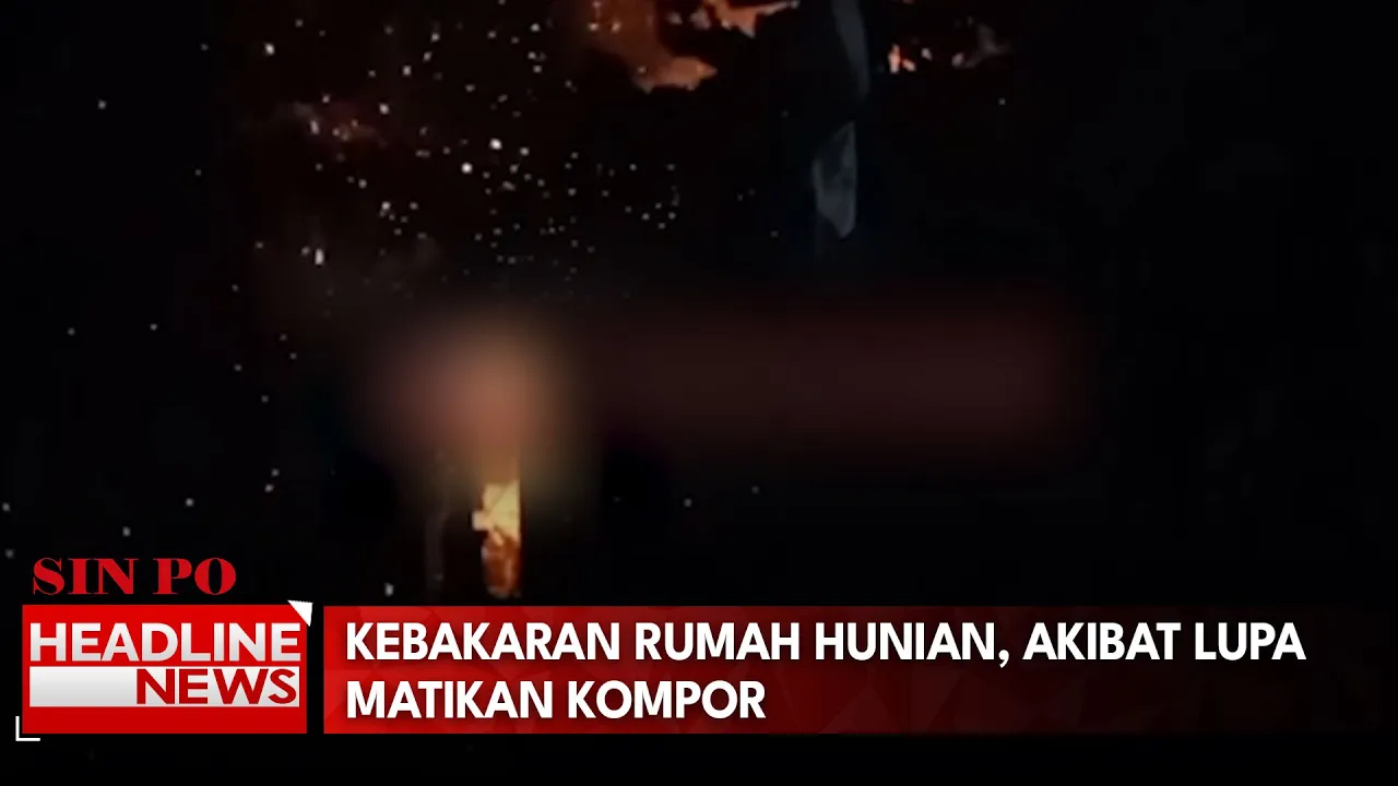 Kebakaran Rumah Hunian, Akibat Lupa Matikan Kompor