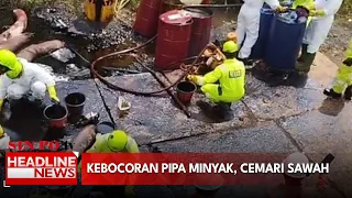 Kebocoran Pipa Minyak, Cemari Sawah