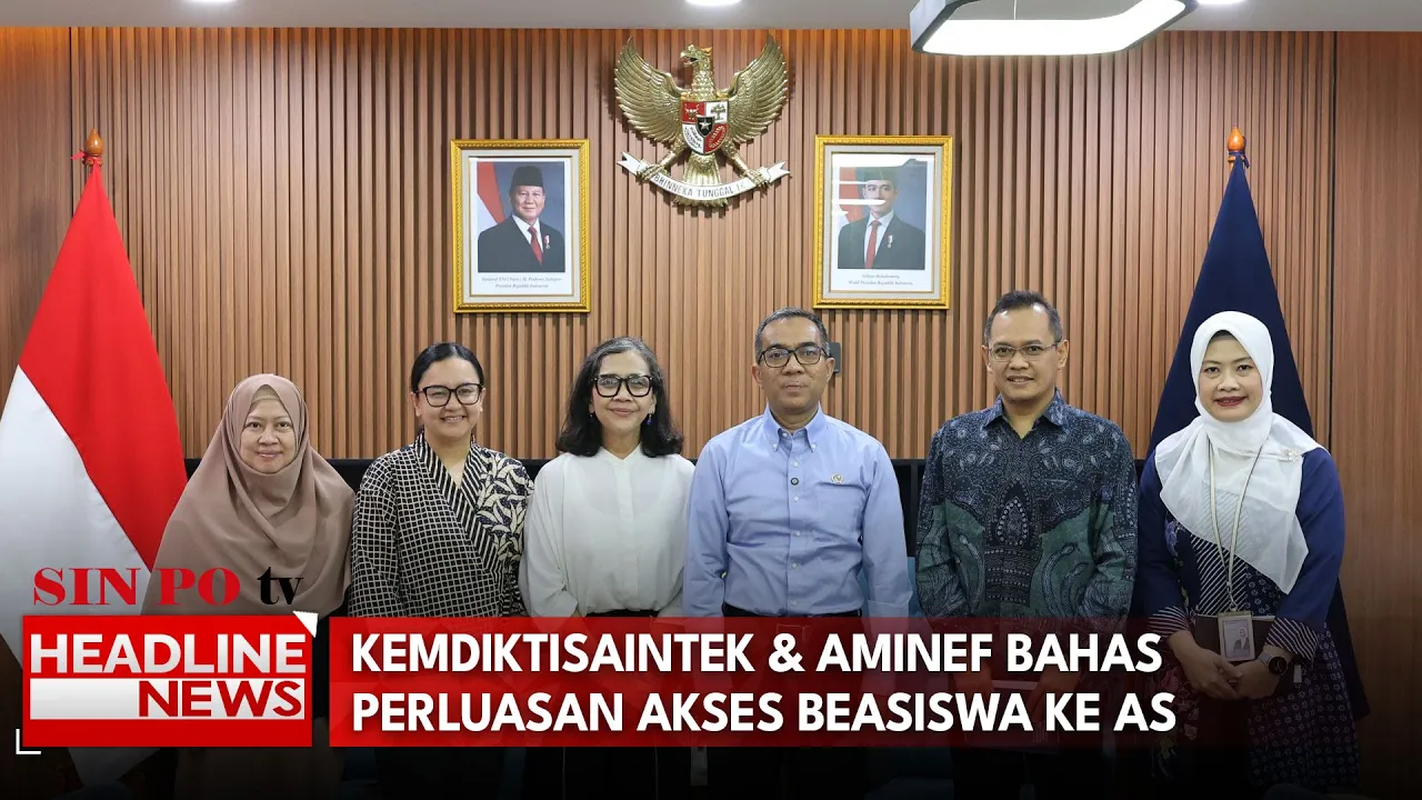 Kemdiktisaintek & Aminef Bahas Perluasan Akses Beasiswa Ke AS