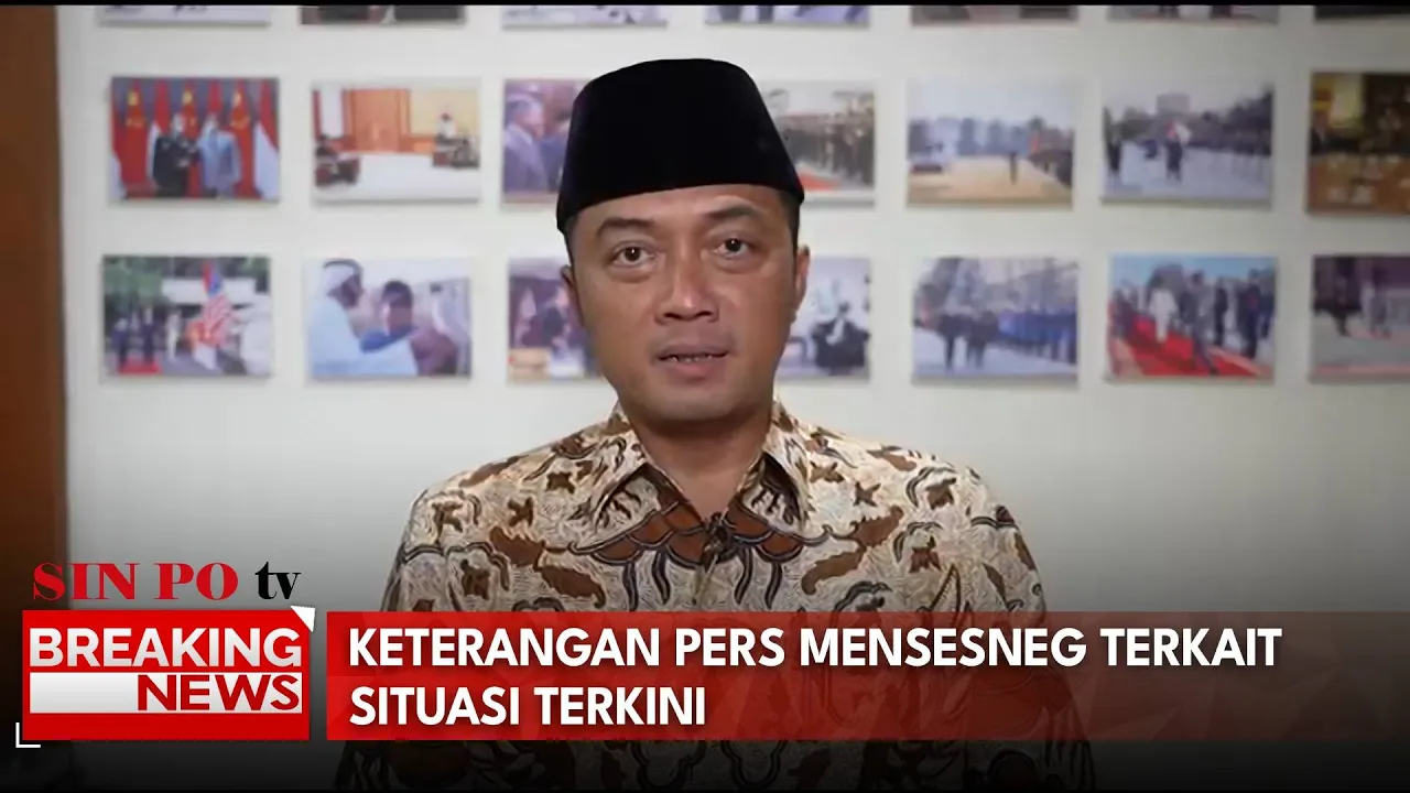 Keterangan Pers Mensesneg Terkait Situasi Terkini