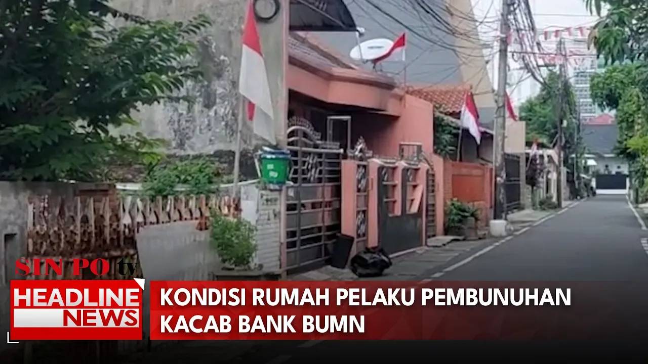 Kondisi Rumah Pelaku Pembunuhan Kacab Bank BUMN