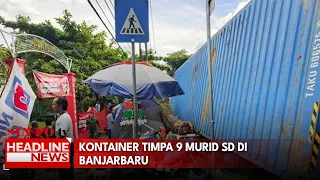 Kontainer Timpa 9 Murid SD di Banjarbaru