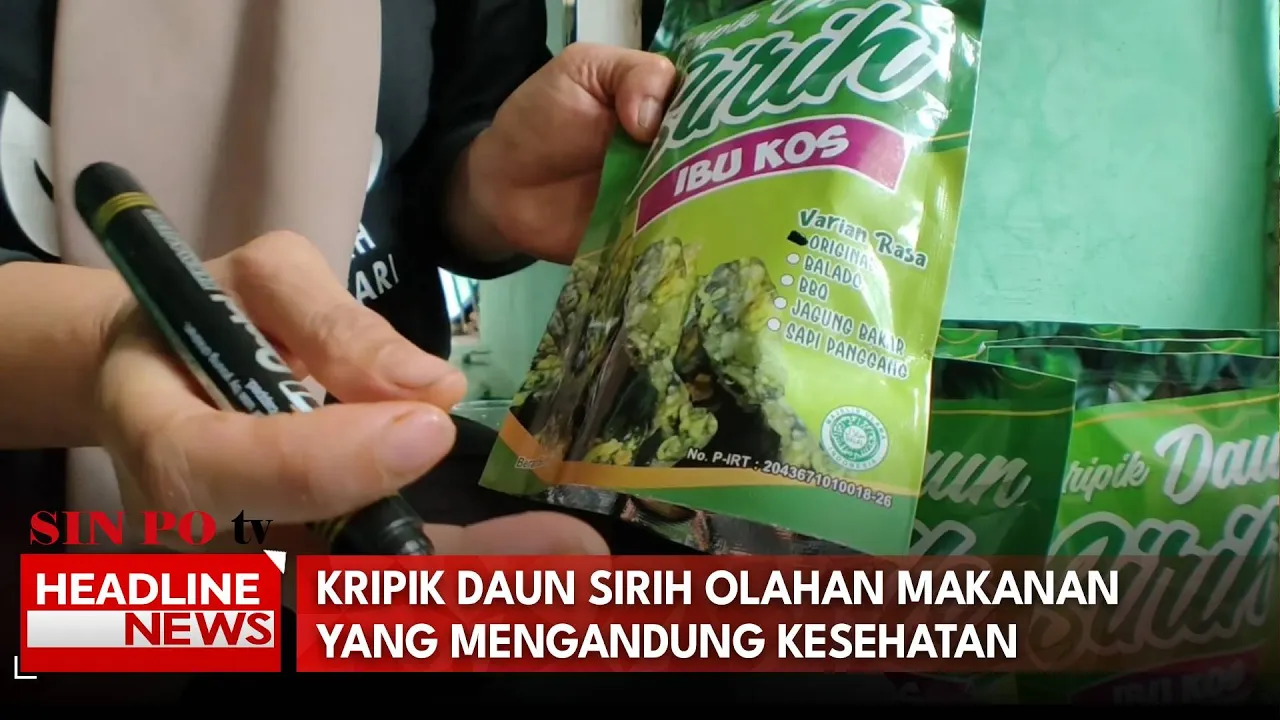Kripik Daun Sirih Olahan Makanan Yang Mengandung Kesehatan