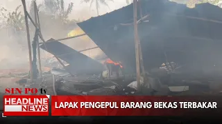 Lapak Pengepul Barang Bekas Terbakar