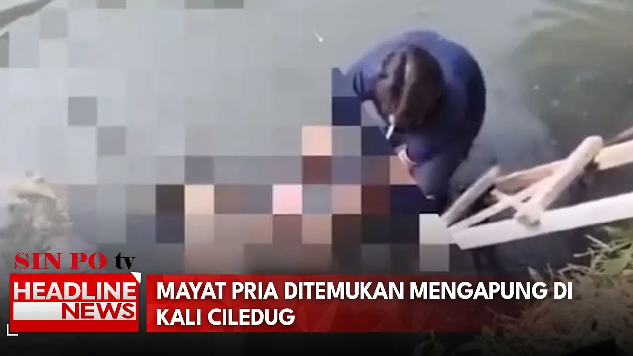 Mayat Pria Ditemukan Mengapung Di Kali Ciledug