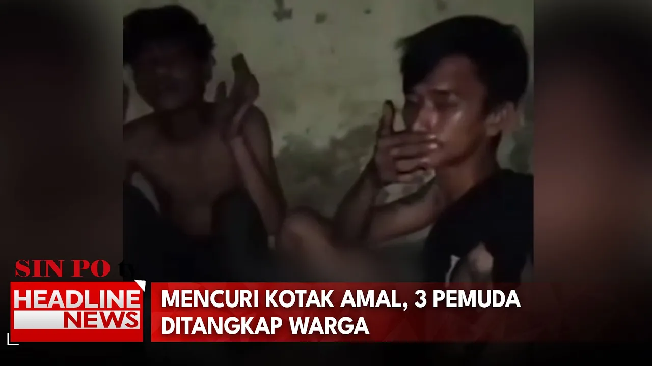Mencuri Kotak Amal, 3 Pemuda Ditangkap Warga