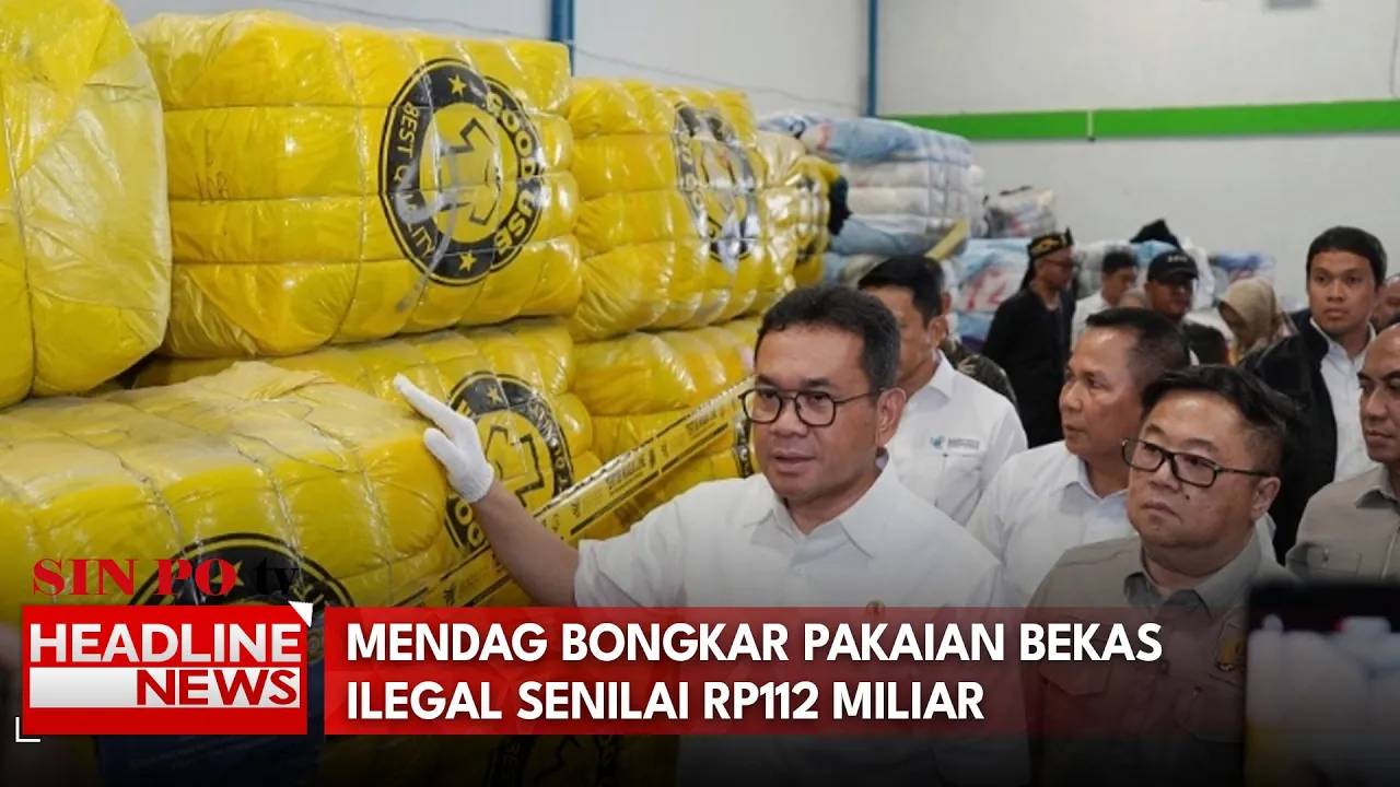 Mendag Bongkar Pakaian Bekas Ilegal Senilai Rp112 Miliar