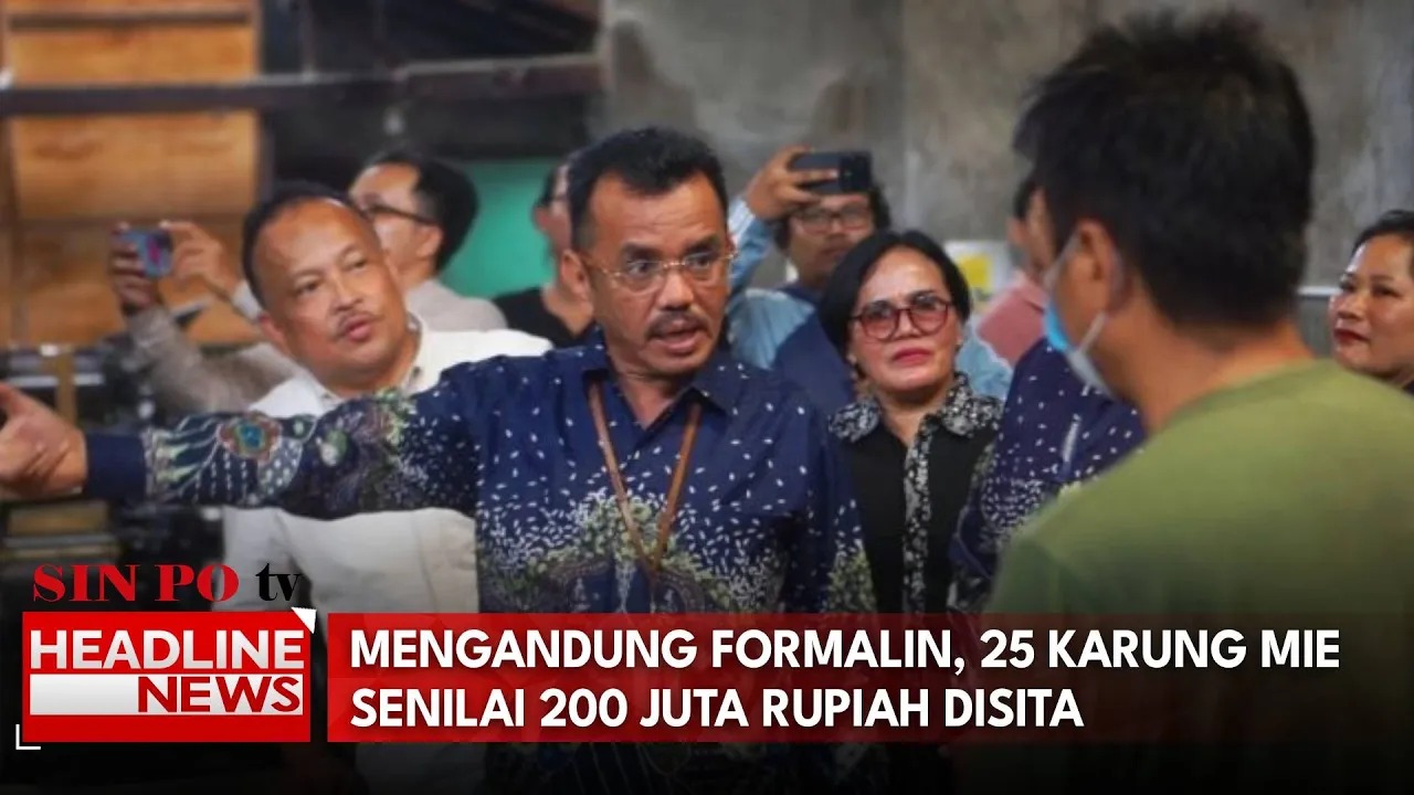 Mengandung Formalin, 25 Karung Mie Senilai 200 Juta Rupiah Disita