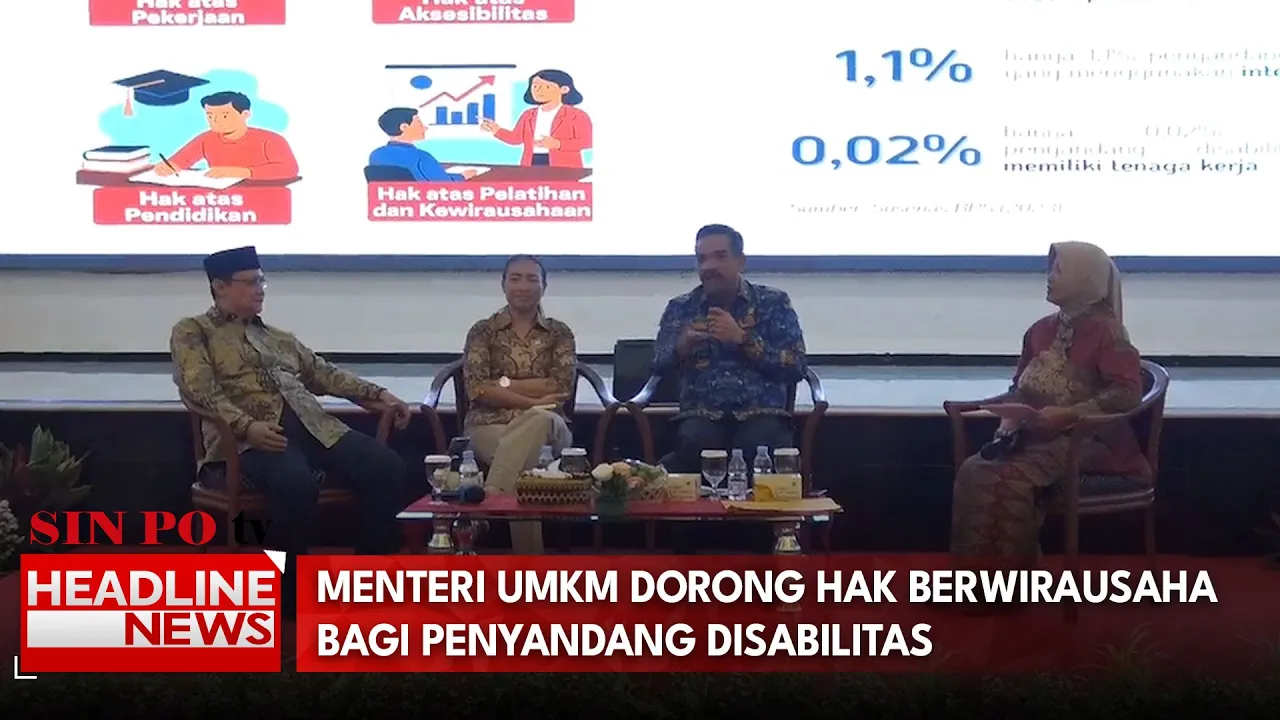 Menteri UMKM Dorong Hak Berwirausaha Bagi Penyandang Disabilitas