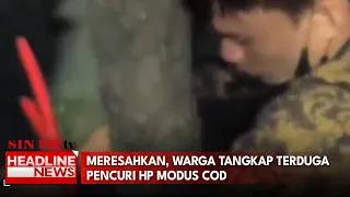 Meresahkan, Warga Tangkap Terduga Pencuri HP Modus COD