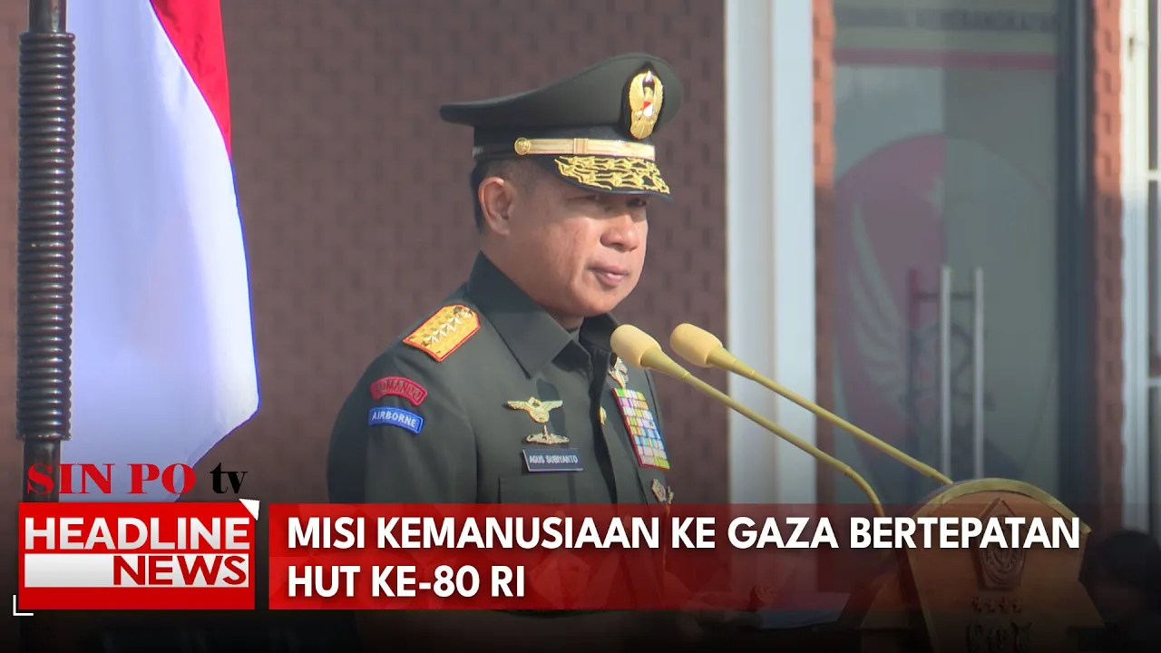 Misi Kemanusiaan Ke Gaza Bertepatan HUT Ke-80 RI