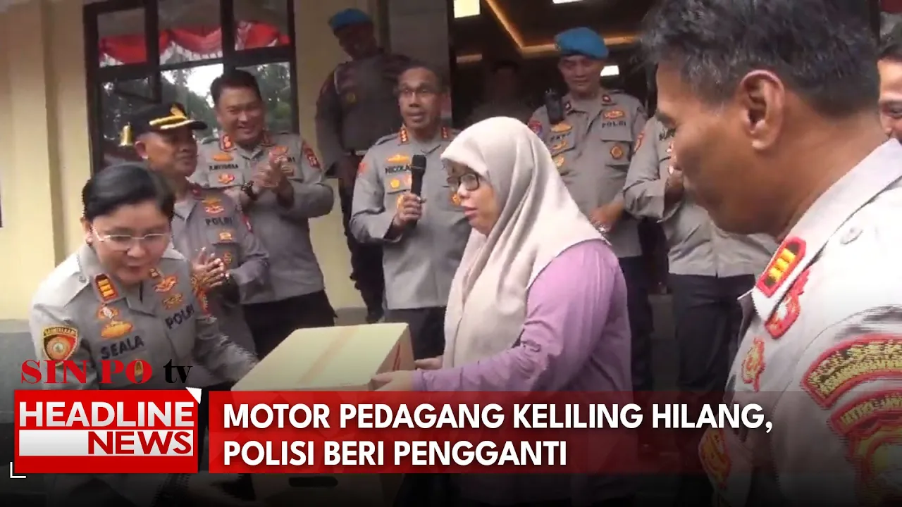 Motor Pedagang Keliling Hilang, Polisi Beri Pengganti