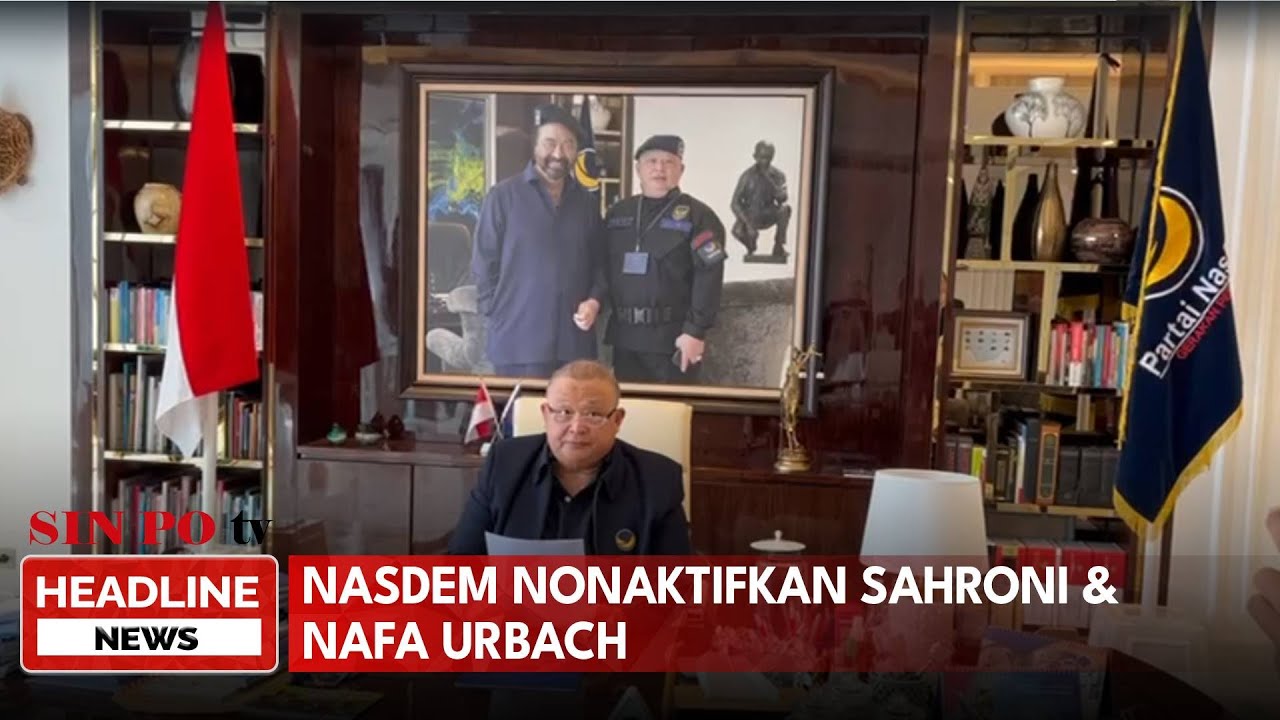 NasDem Nonaktifkan Sahroni & Nafa Urbach