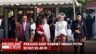 Pakaian Adat Kabinet Merah Putih Di HUT Ke-80 RI