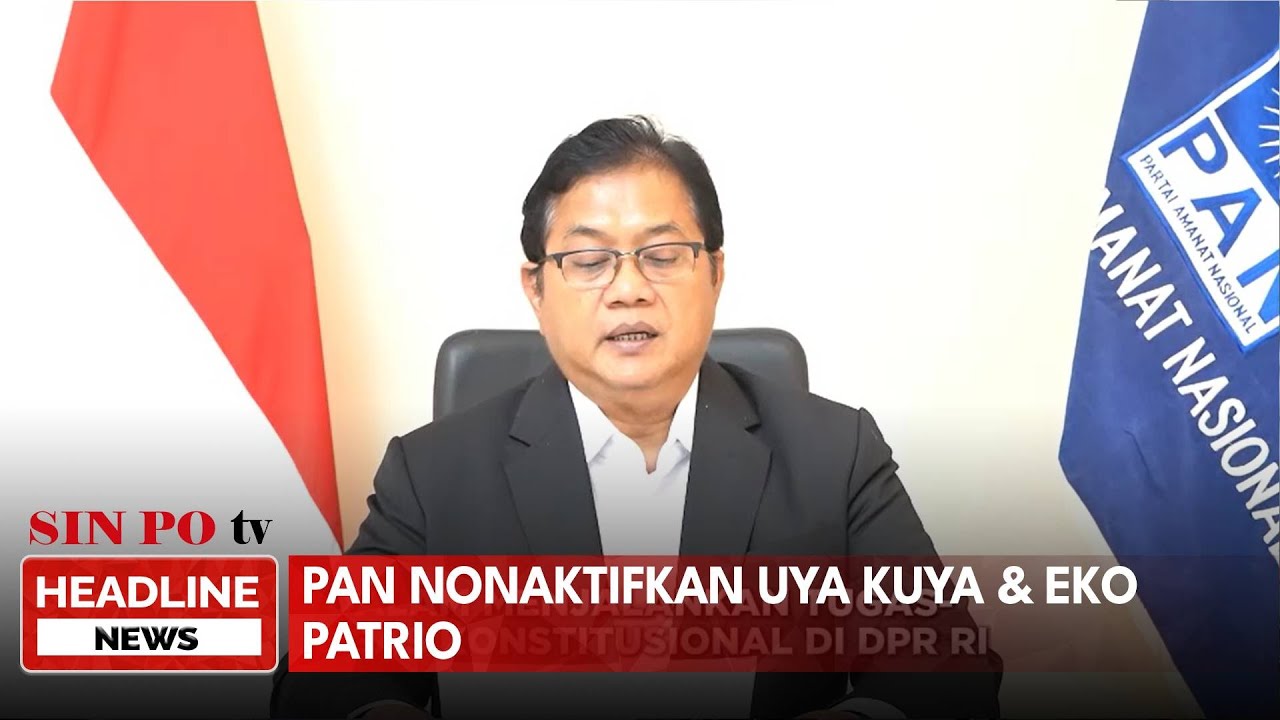 PAN Nonaktifkan Uya Kuya & Eko Patrio