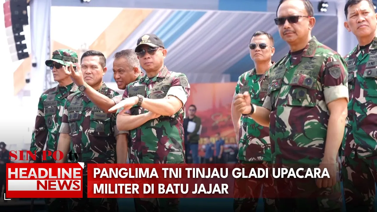 Panglima TNI Tinjau Gladi Upacara Militer di Batu Jajar