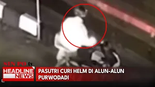 Pasutri Curi Helm Di Alun-Alun Purwodadi
