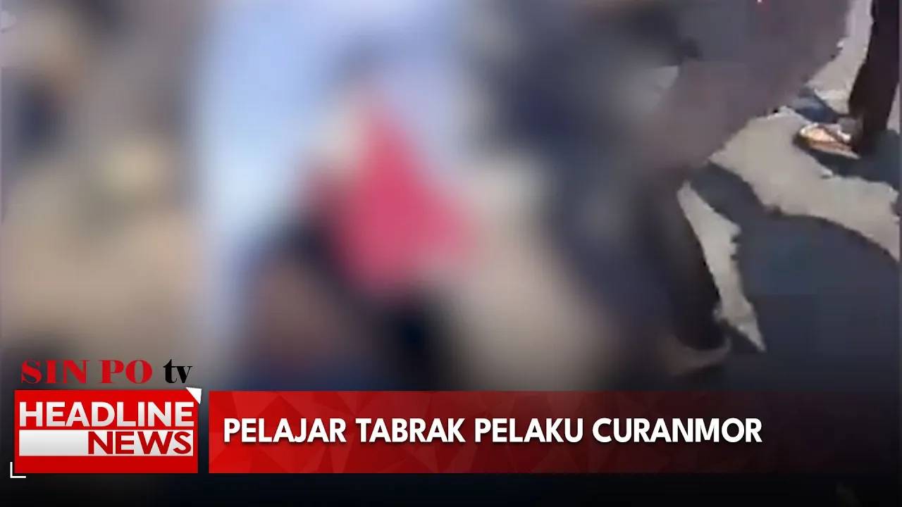 Pelajar Tabrak Pelaku Curanmor