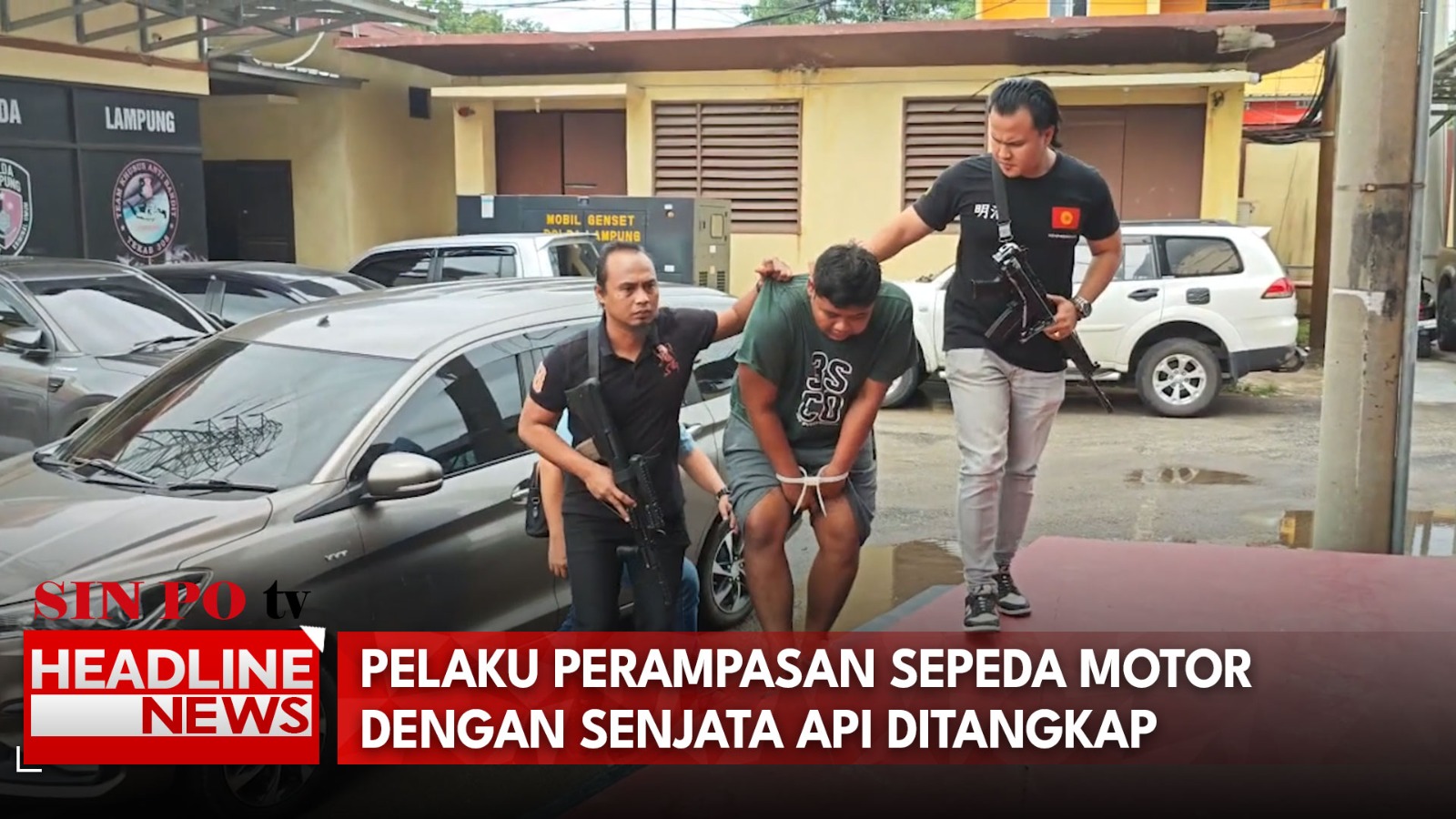 Pelaku Perampasan Sepeda Motor dengan Senjata Api Ditangkap