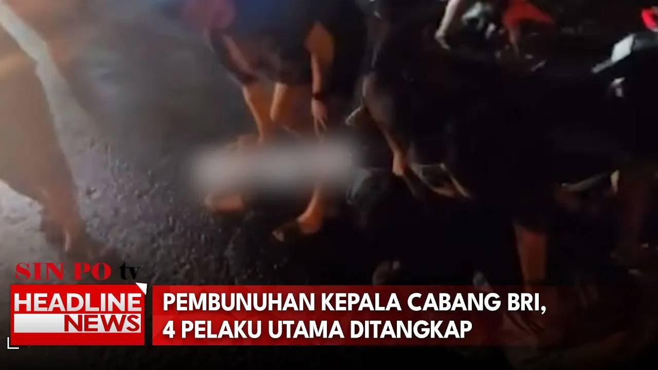 Pembunuhan Kepala Cabang BRI, 4 Pelaku Utama Ditangkap