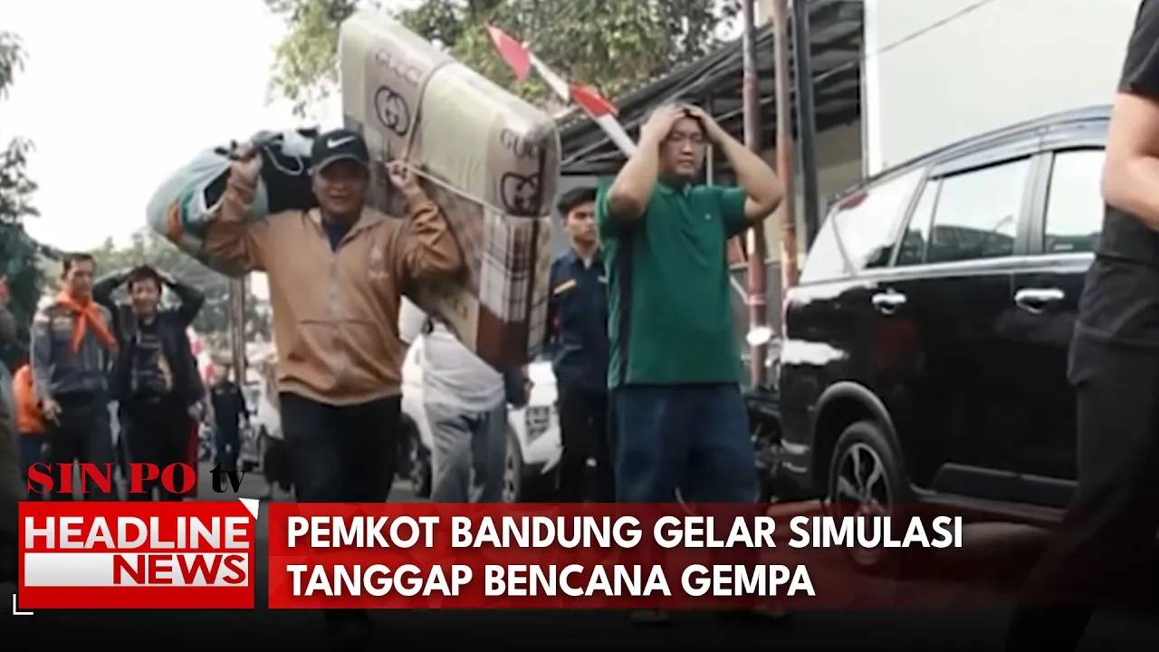 Pemkot Bandung Gelar Simulasi Tanggap Bencana Gempa