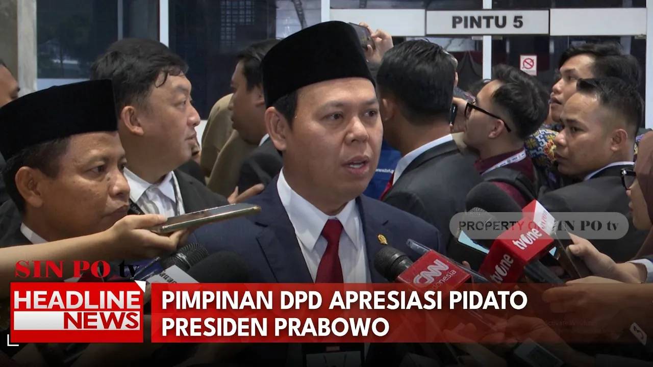 Pimpinan DPD Apresiasi Pidato Presiden Prabowo