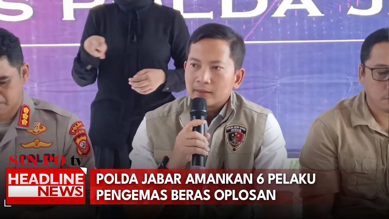 Polda Jabar Amankan 6 Pelaku Pengemasan Beras Oplosan