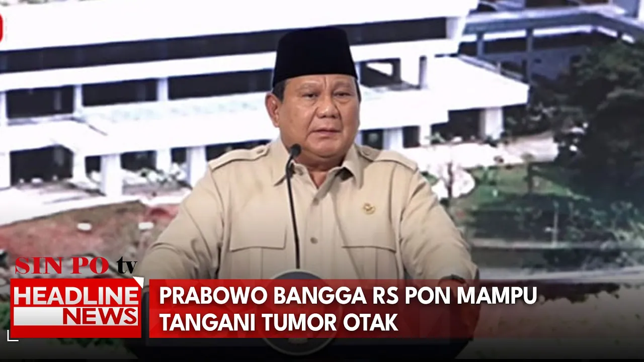 Prabowo Bangga RS PON Mampu Tangani Tumor Otak