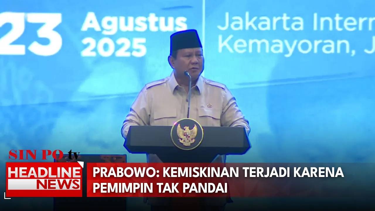 Prabowo: Kemiskinan Terjadi karena Pemimpin Tak Pandai