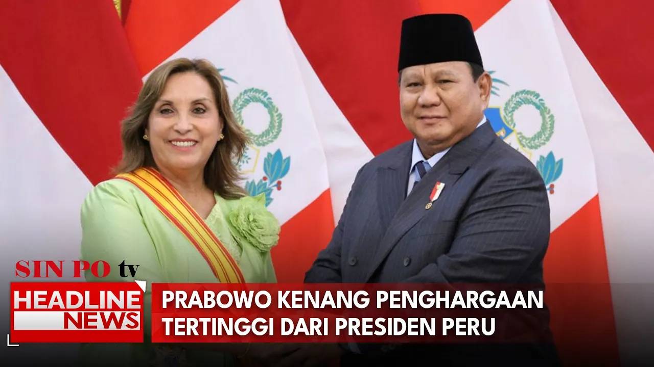 Prabowo Kenang Penghargaan Tertinggi Dari Presiden Peru