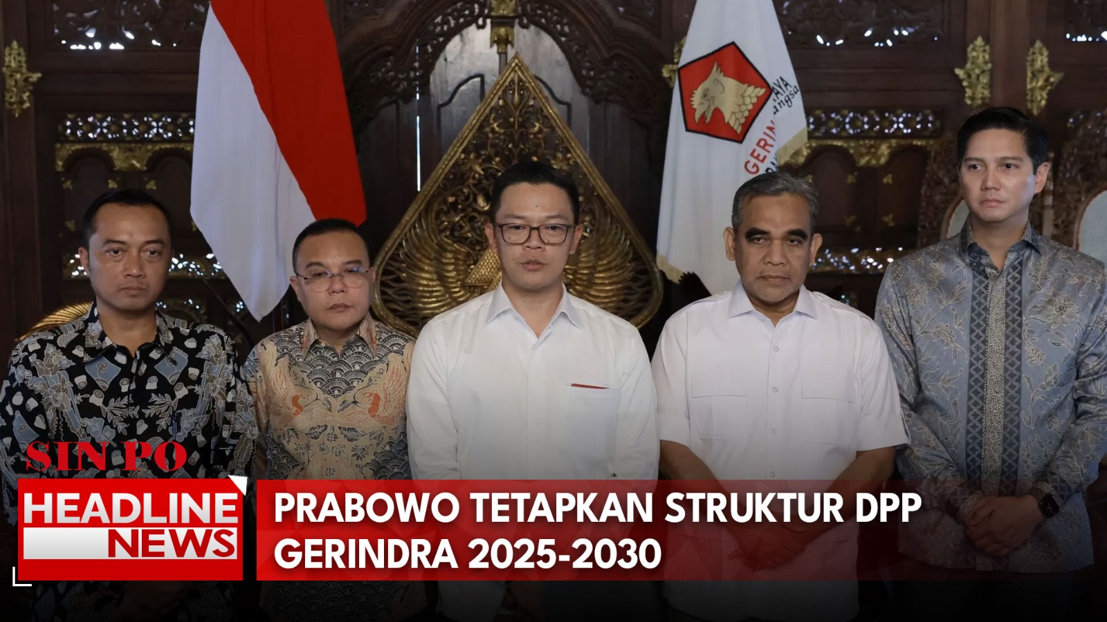 Prabowo Tetapkan Struktur DPP Gerindra 2025–2030